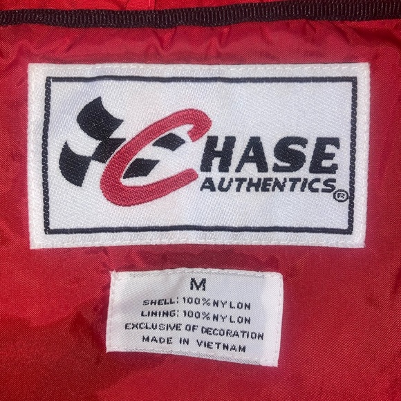 Chase Authentics NASCAR Jacket Dale Earnhardt Jr Budweiser Nylon Men’s Medium - Picture 9 of 10